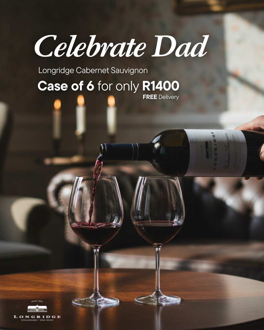 ON PROMOTION Longridge Cabernet Sauvignon 2022 - Case of 6 (Special Offer)